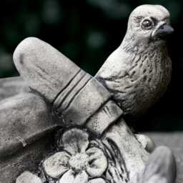 Fantasy Planter With Statue Concrete Flower Pot Bird Sculpture Outdoor Plant Figurine Garden & Home Ornament Lover Gift - thumbnail 4