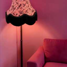 Vintage French Fabric Lamp Shades Designed & Handcrafted in The UK - thumbnail 2