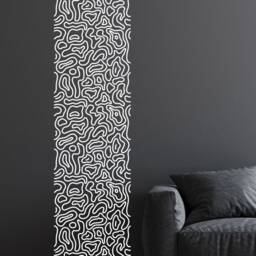 Sale Abstract Patterns, Doodle Background Wall Decal, Memphis Style Decals - thumbnail 2