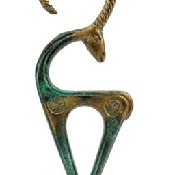 Handmade Brass Cypriot Mouflon Sculpture, Antique Bronze Patina Wildlife Art - thumbnail 3