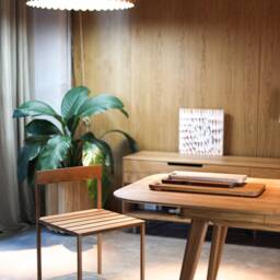 Dining Table With Extension in Solid Oak Modern Mid Century Scandinavian - thumbnail 4