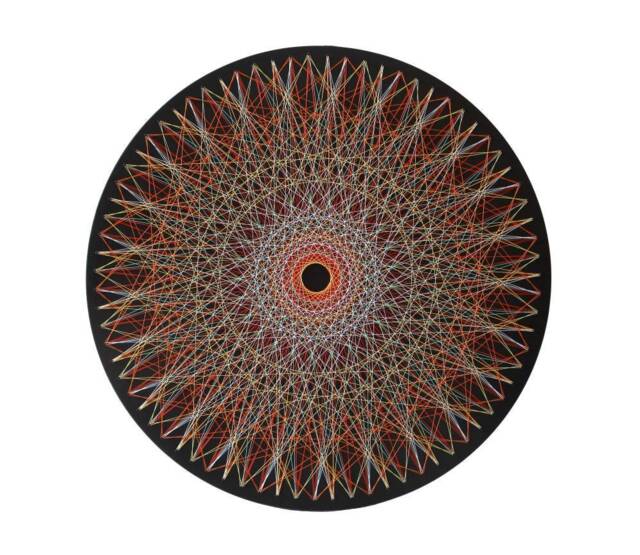 string Art Mandala Wall Sacred Geometry Psychedelic Home Decor D??cor Zen 3D New Age Spiritual Gift Meditation - image 1