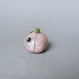 Polymer Clay Ghost Pumpkin Sculpture Spooky Halloween Decor - thumbnail 2