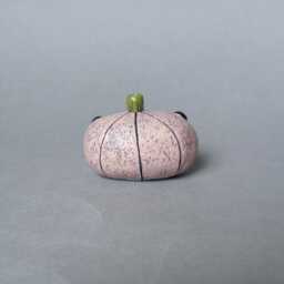 Polymer Clay Ghost Pumpkin Sculpture Spooky Halloween Decor - thumbnail 3