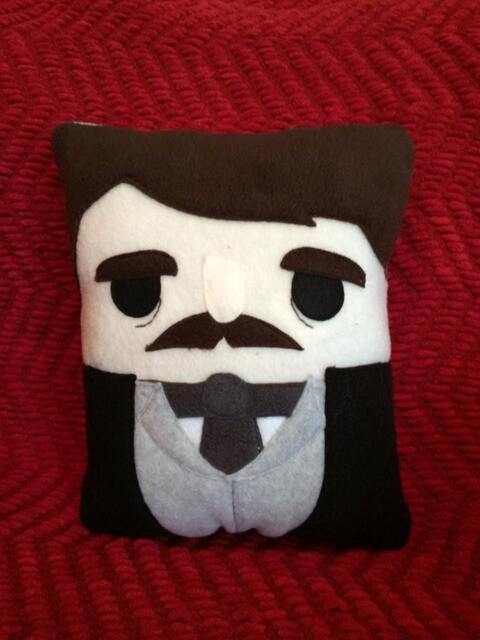 Edgar Allan Poe, Pillow, Cushion, Plush, Poe