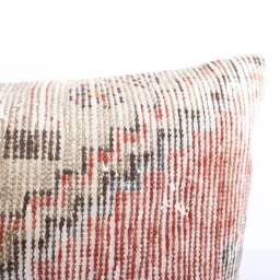 Geometric Kilim Pillow Cover 12x24 Wool Tribal Cushion - thumbnail 3