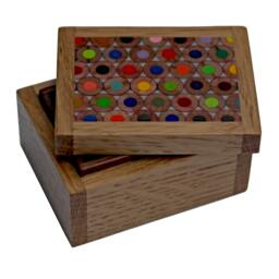 Trinket/Jewellery Box Handmade - Recycled Artist Quality Pencil Art - thumbnail 3
