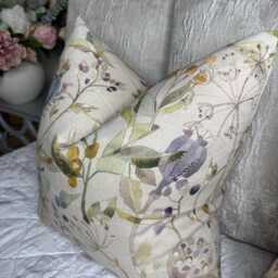 Decorative Cushion Cover, Pillow Cover -Voyage Maison Fabric, Made in UK Double Sided, Countryside Home Floral - thumbnail 3