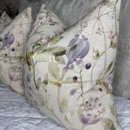 Decorative Cushion Cover, Pillow Cover -Voyage Maison Fabric, Made in UK Double Sided, Countryside Home Floral - thumbnail 2