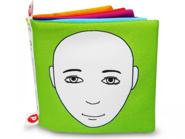 Emotions Soft Book For Babies High Contrast Faces, Infant Toy - image 1