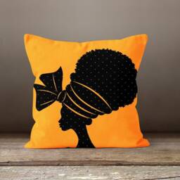Women Head Cushion Cover-Face Pillow Cover-Decorative Cushion Cover-Home Decor Case-Gift For Her Cushion-Handmade Material - thumbnail 2