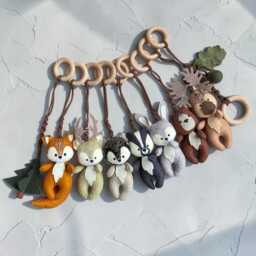 Woodland Play Gym Toy Set Of 9 - thumbnail 1