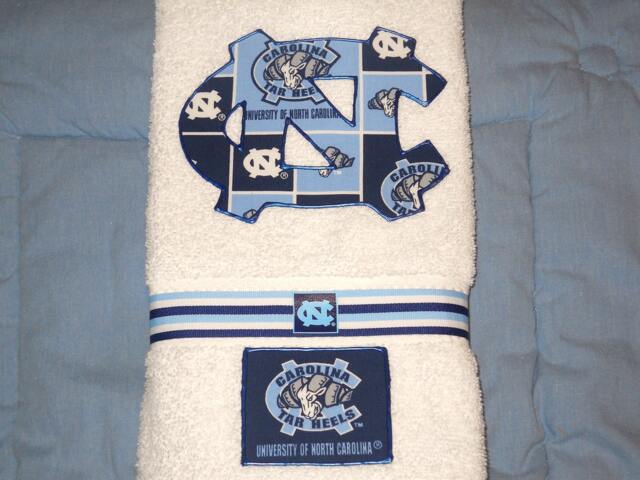 North Carolina Tarheels Hand Towel Kitchen, Bathroom, Bar, Grill, Grad Gift - image 1