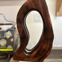 Portal - Hand-Carved Sculptural Wood Lamp - thumbnail 4