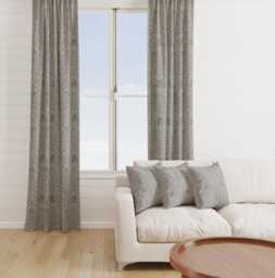 Custom Made William Morris Snakeshead Dove Blackout Lining Curtains 3 - thumbnail 1