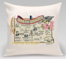 North Dakota State Pillow With Feather Insert - thumbnail 1