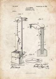 Shoemaker's Jack Patent Art Print 1899 A4/A5 Historic Fashion Shoemaking Tech Wall - thumbnail 1