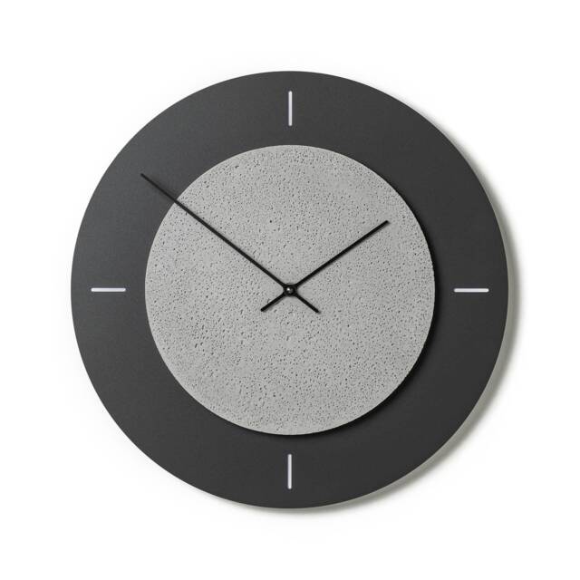 Metal-Concrete Wall Clock 17, 4 - image 1
