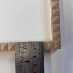 Handmade Rustic Wood Picture Frame A4, Pyramid Design - thumbnail 2