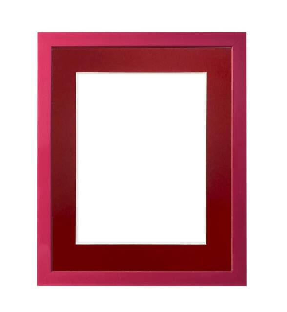 Pink 20mm Picture, Photo, Poster Frame With Red Mount - image 1