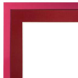 Pink 20mm Picture, Photo, Poster Frame With Red Mount - thumbnail 2