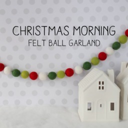 Christmas Garland - Felt Ball Traditional Holiday Decor Pom Pom Gifts - thumbnail 3