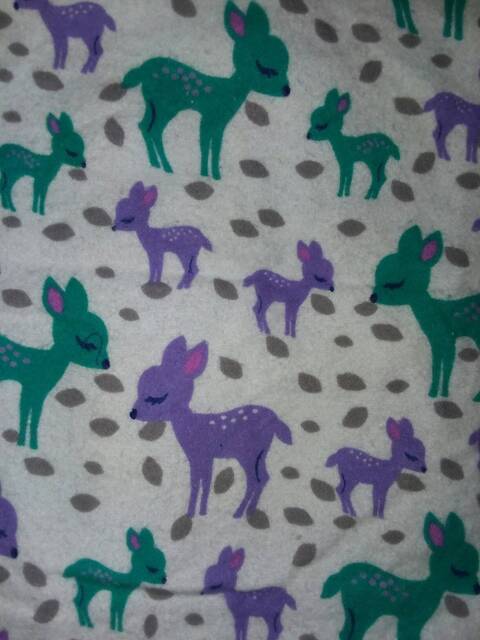 Colorful Deer Double Sided Flannel Baby Blanket - image 1