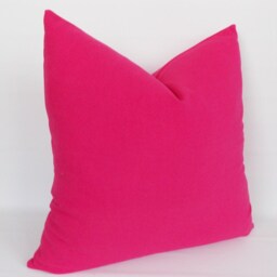 Fushia Cotton Canvas Throw Pillow Cover Accent Decor - thumbnail 3