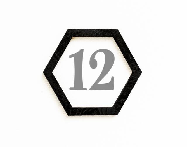 Wood Hexagon Marker, Milestone Blanket Month Baby Shower Gift, Photo Prop, Keepsake - image 1