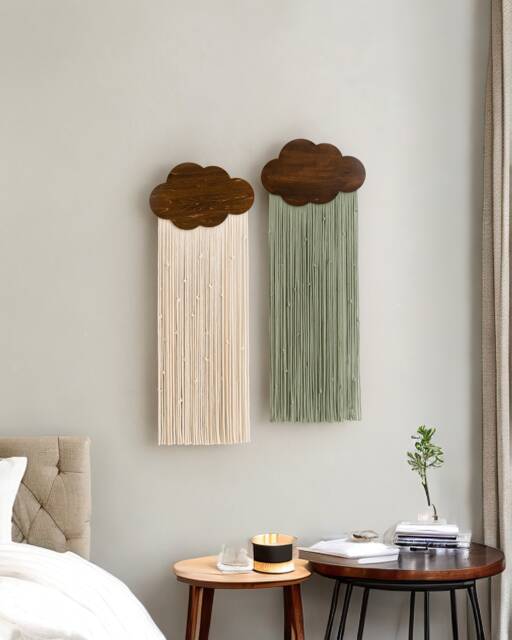 Macrame Wall Hanging, Tapestry Nursery Decor, Art, Modern Farmhouse, Home Decoration, Minimalist Art V53 - image 1