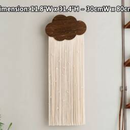 Macrame Wall Hanging, Tapestry Nursery Decor, Art, Modern Farmhouse, Home Decoration, Minimalist Art V53 - thumbnail 2