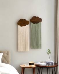 Macrame Wall Hanging, Tapestry Nursery Decor, Art, Modern Farmhouse, Home Decoration, Minimalist Art V53 - thumbnail 1