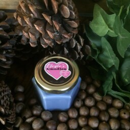 Waterfall Mist, Hand Made, Poured, All Natural, 100% Soy Candle in 4 Oz. Glass Hexagon Jar With Metal Lid - thumbnail 2