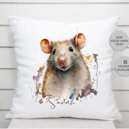 Personalised Rat Cushion With Name - Home D??cor Keepsake Pet Portrait Pillow - thumbnail 3
