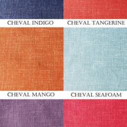 Pleated Linen Faux Roman Valance - Geometric Border, Custom Shade - thumbnail 3