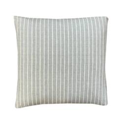 Handmade Aqua Blue Stripe Linen Cushion Cover Country Pillow Sham - thumbnail 2