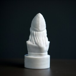 Marble Bust Of Leif Erikson Statue Carved Greek Marble Figurine Sculpture - thumbnail 3