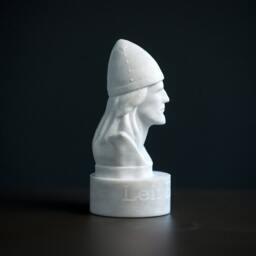 Marble Bust Of Leif Erikson Statue Carved Greek Marble Figurine Sculpture - thumbnail 2