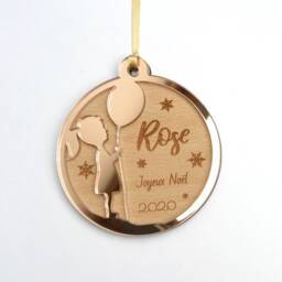 Personalized Christmas Bauble For A Girl Or Boy - Child Silhouette - Personalized Ornament, Decoration - thumbnail 2