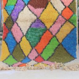 Moroccan Rug, Custom Fabulous Boujad Authentic, Azilal Abstract Multicolored Carpet - thumbnail 3