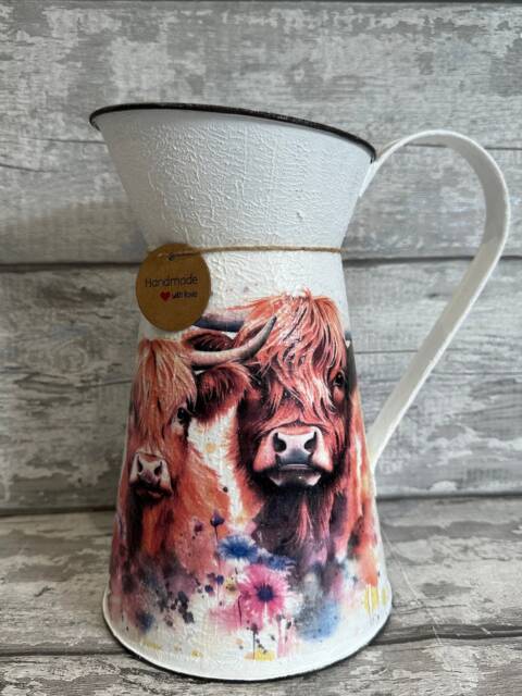 Highland Cow Jug, Vase, Decoration, Highland Gifts - image 1
