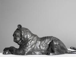 Bronze Tiger Sculpture Original Art Decor By Kindrie Grove - thumbnail 1