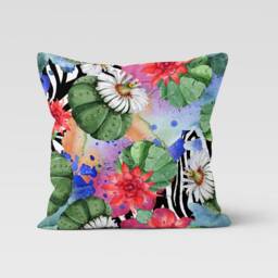 Tapestry Cushion Cover/Fresh Spring Green Pillow Cover-Home Decor Cover-Gift For Pillow-Handmade Material/Garden Furniture Decoration - thumbnail 2
