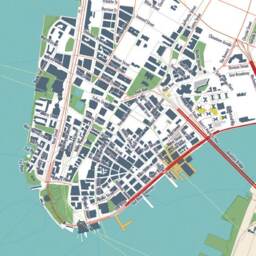 "Giant Map Of Manhattan Mural Wall Art, Not Ai Designed, Decal 48""x72" - thumbnail 3