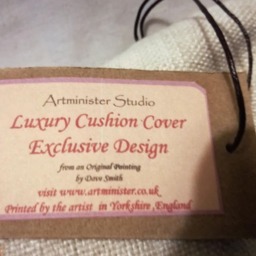 Pheasant On A Cushion Cover Hessian Style Covercanvass/Linen Feel - thumbnail 2