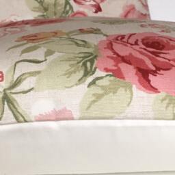 Clarke & Genevieve Floral Cushion Cover Vintage Pink Sage Green - thumbnail 2