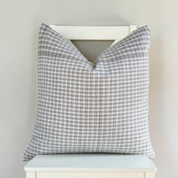 Gray Neutral Tribal Hemp Hand Woven Natural Dye Color Lumbar Pillow Cover - thumbnail 2
