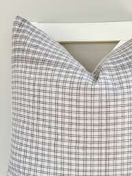 Gray Neutral Tribal Hemp Hand Woven Natural Dye Color Lumbar Pillow Cover - thumbnail 1