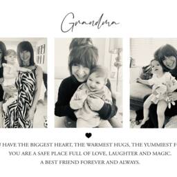 Grandma A4 Unframed Personalised Print/Nan Photo Grandpa Mum Dad Prints Family Gift Birthday - thumbnail 3