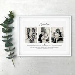 Grandma A4 Unframed Personalised Print/Nan Photo Grandpa Mum Dad Prints Family Gift Birthday - thumbnail 2